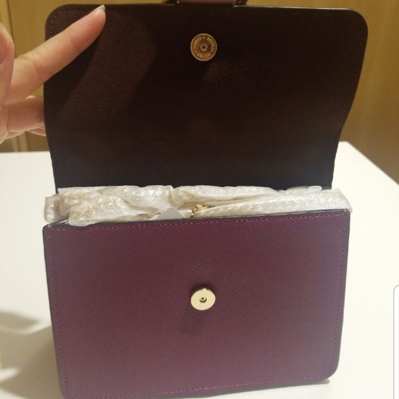 Rare Coach Bowery Jewel crossbody bag dark berry limited edition HTF - Picture 8 of 9